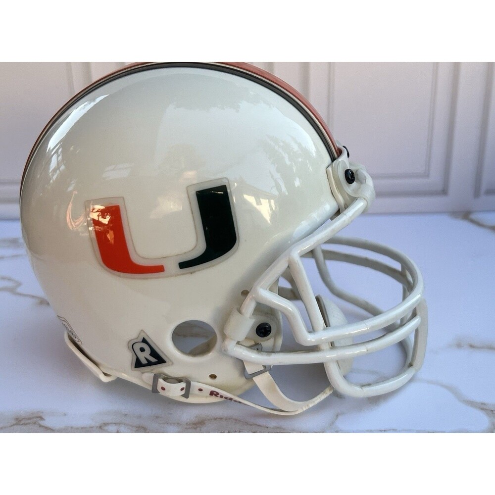 Miami Hurricanes Riddell 1995 Mini Helmet 3 5/8 (Q2) - Used - No Box